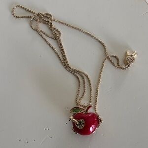Betsy Johnson Apple is My Eye Locket Pendent